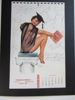 Ted Withers Pin Up August 1960 Birthhday Graduate Gift Goddess Wisdom
