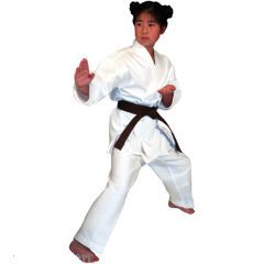 Student Karate Uniform Gi w White Belt Child Adult Size Gear Taekwondo