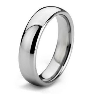 White Gold Color Titanium Rings Wedding Band Size 5 15