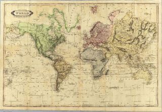 1831 Antique Edinburgh World Atlas Old Maps LIZARS A24