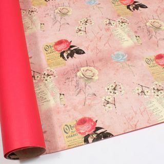 Pink Rose Double Sided Gift Wrapping Paper 30 3 Large
