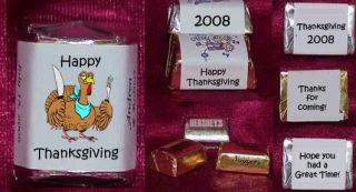 Thanksgiving Turkey Pilgram Cornucopia Holiday Candy Wrappers Party