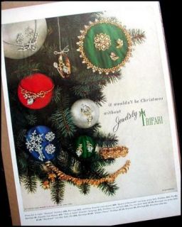 Vintage 50s Trifari Ad 1952 WouldnT Be Christmas Without Jewelry