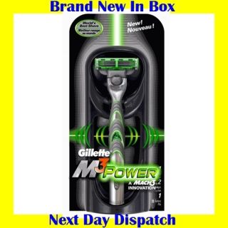 Gillette Mach3 Power Razor Shaver M3 1 Cartridge Blade AAA Battery