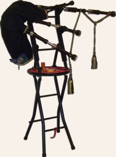Pipers Gilley Bagpipe Stand Workstation
