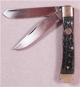 Vintage Boker Germany Trapper Pocketknife Bone Grips