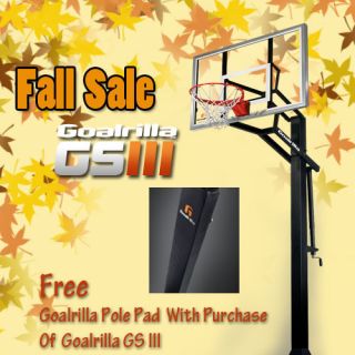 Goalrilla GS III Basketball Goal System w Pole Pad