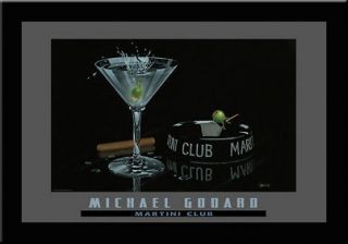 Martini Club Olive Art Framed Print Michael Godard