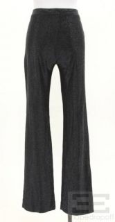 Gianni Versace Black Shimmer Pants Size 40 New