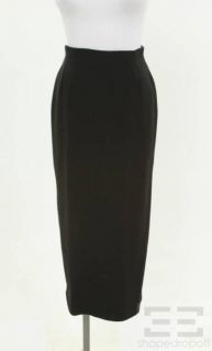 Gianni Versace Couture Black Wool Pencil Skirt Size 42 8