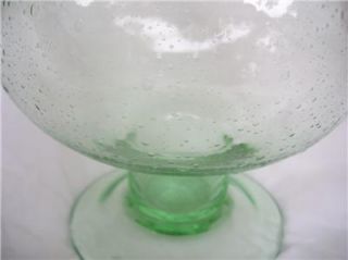 Huge Light Green Glass Vase Fish Tank Drug Store Candy Jar Blenko