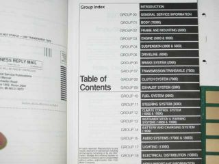 1993 Ford Tempo Topaz Shop Manual 3pcs