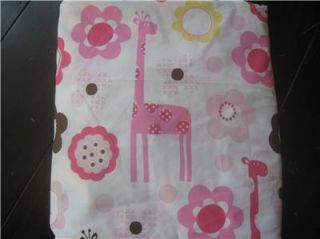 Pottery Barn Kids Ava Mod Giraffe Nursery Quilt Bedding Set 3 Pcs New