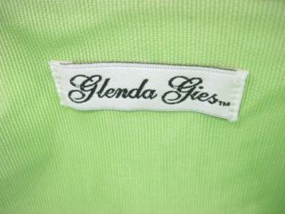 Description You are bidding on a GLENDA GIES Green Metallic Clutch