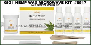 Gigi Hemp Wax Microwave Hair Removal Waxing Kit 0917