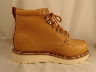 mens gear box hunkers tan leather work boots 8 5 ee