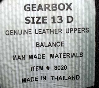 GEAR BOX BRAND BLACK LEATHER WORK/OUTDOOR BOOTS MENS sz 13 D