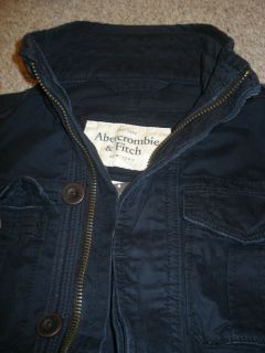 Abercrombie Mens Military Inspire Goodnow MT Jacket Navy Size M