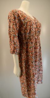 Sundance Catalog Easy Autumn Ikat Dress 100 Silk 70 Off Retail