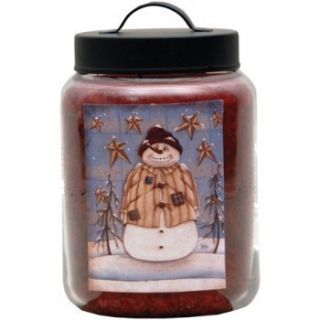 New 26oz Goose Creek Holida Christmas Folk Art Jar Candles Cranberry