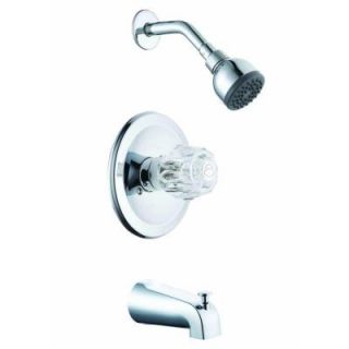 Glacier Bay Single Handle Tub and Shower Faucet in Chrome