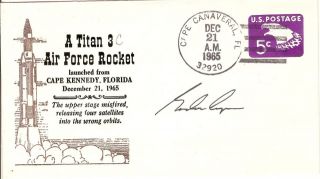 Gordon Cooper Signed Cover NASA Mercury Gemini