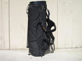 Oakley Black Stand Carry Golf Bag 5 Divider Very Good Condition