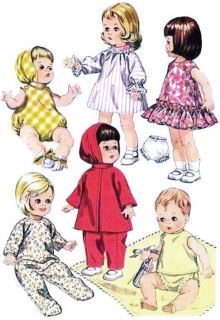 Vintage Doll Clothes Pattern 8295 8 Ginette