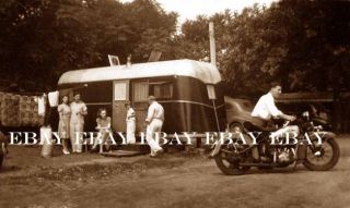 Photo of Early Motorcycle at Old Trailer Park