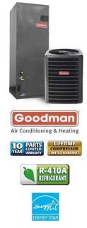 Ton 15 SEER Goodman Air Conditioning System SSX140601 AVPTC42601