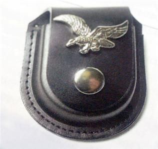 Genuine Leather Pocket Watch Holder Black Brown