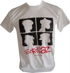 New Gorillaz T Shirt Size M 18 x 27 Inch
