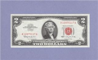  Uncirculated Two Dollar Bill $2 Note Red Seal Granahan Dillon 12875117