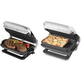 George Foreman GRP4EP Platinum Evolve Grill with 2 Grill Plates, FREE