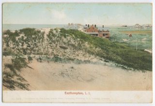 Easthampton LI NY c1950 6 Undivided back type, over the Dunes, houses