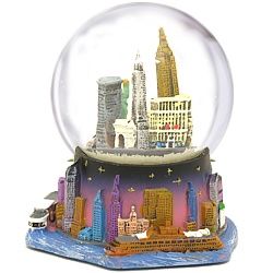 New York City Twilight Skyline Snow Globe ZZ WG190