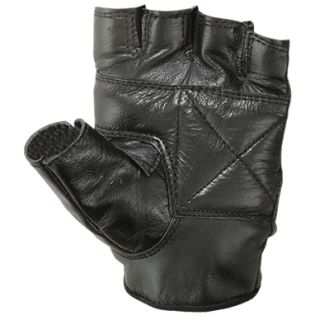 Cycling Gloves Outdoor Sports Leather Fitness Weightlifting Black Cut
