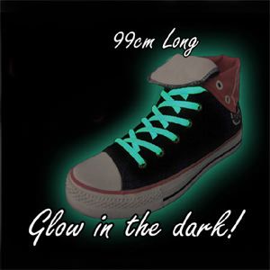 Glow in The Dark Shoe Laces Green