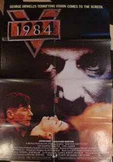 1984 Orig 1 Sheet Movie Poster George Orwell Story John Hurt Richard