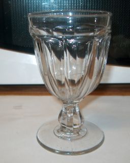 Early Antique Stemware Glass Glasses Goblets Mold Blown Pontil