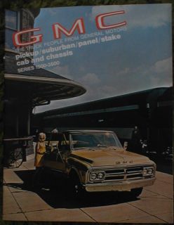 1970 Origiona GMC Pickup Suburban Chassis Brochure