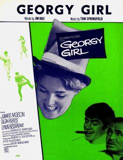 Georgy Girl by Jim Dale Tom Springfield Sheet Music 1966