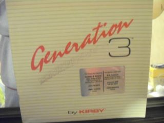 Kirby Generation 3 Vacuum Owners Manuel Instruction Book