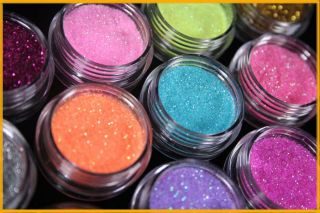 New 12 Color Nail Art Dust Glitter Powder Decoration UV Acrylic Gel