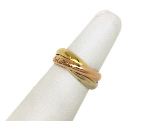 Cartier Tri Color 18K Gold Trinity Rolling Ring Size 54