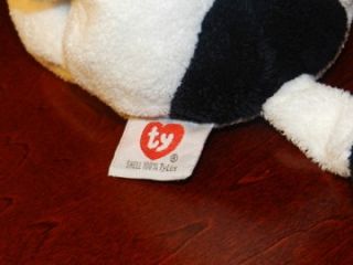 Ty Grazer Cow Pluffies 2002 Baby Plush Stuffed Animal Beanie Black