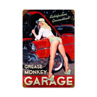 Grease Monkey Garage Metal Sign