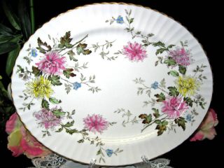 Paragon Autumn Glory Oval Platter Perfect Mums Floral