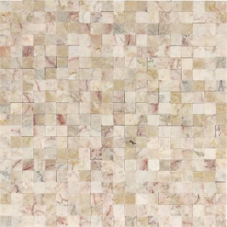  Bathroom 5/8 x 5/8 Pink Polished Marble Stone Mosaic Tile 1 Sq. Ft