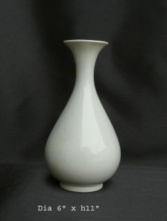 Oriental Plain Light Celadon Green Porcelain Vase FS753